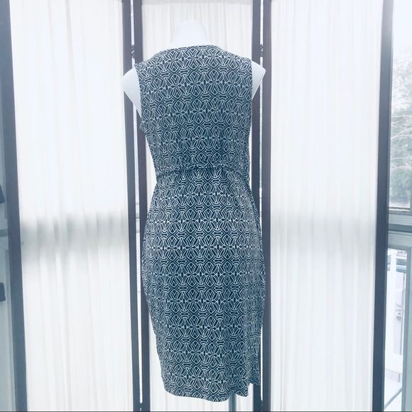 Motherhood Printed Sleeveless Wrap Maternity Dress - Picture 4 of 16